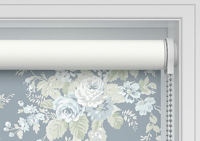 Shabby Chic by Rachel Ashwell Garden Floral (Blackout), Dusky Blue - Twist&Fit Roller Blind - Image 10